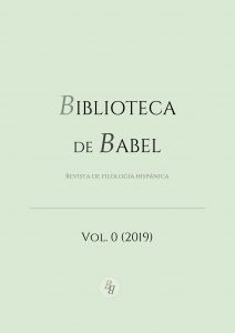 Portada del volumen 0 de la revista Biblioteca de Babel