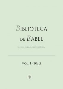 Portada del Volumen 1 de la revista Biblioteca de Babel